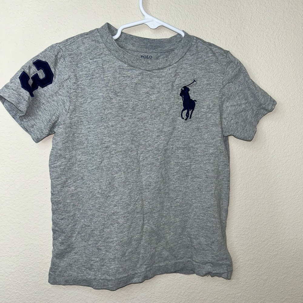 Polo by Ralph Lauren Kids Heather Gray Tee